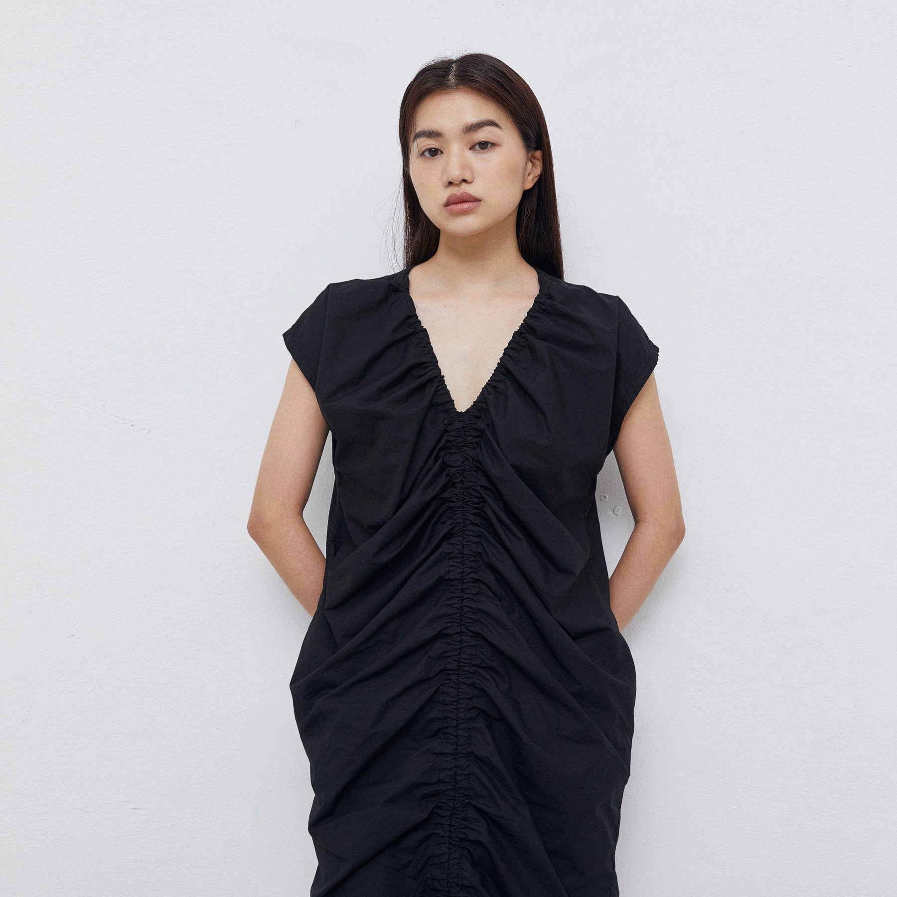cotton series dress (black)